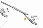 Wischerarm links vorne AUDI Q2 (GA) 81B955407