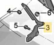 Motorhaubenscharnier links AUDI Q2 (GA) 81A823301C