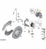Bremssattel links vorne BMW 3er Touring (E91) 34 11 6 776 527