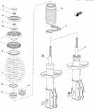Federbein links vorne OPEL Insignia A Sports Tourer (G09) 13245966