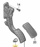 Gaspedal VW Polo V (6R, 6C) 6Q1 721 503 M