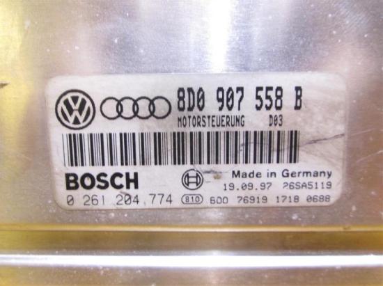 Steuergerät Motor AUDI A4 (8D, B5) 8D0907558B Bild Steuergerät Motor AUDI A4 (8D, B5) 8D0907558B