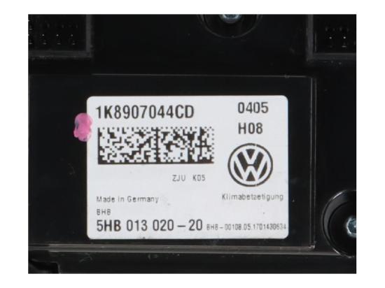 Heizungsbetätigung (Konsole) VW Scirocco III (13) 1.4 TSI 92 kW 125 PS (11.201 Bild Heizungsbetätigung (Konsole) VW Scirocco III (13) 1.4 TSI 92 kW 125 PS (11.201