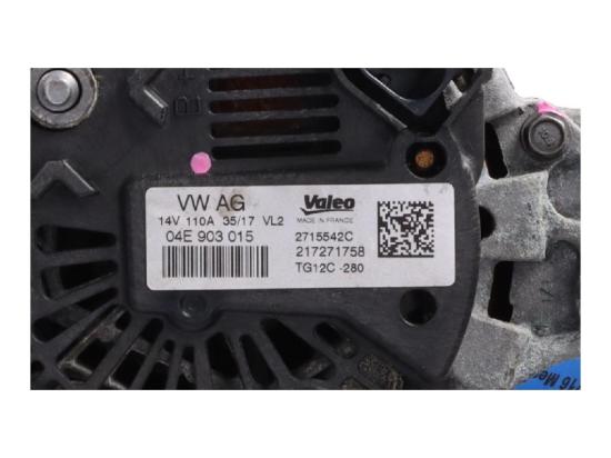 Lichtmaschine VW Golf VII (5G) 1.4 TSI 92 kW 125 PS (05.2014-> ) 04E903015 Bild Lichtmaschine VW Golf VII (5G) 1.4 TSI 92 kW 125 PS (05.2014-> ) 04E903015
