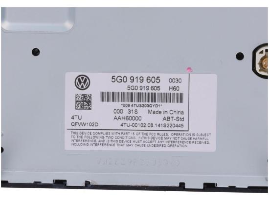 Display VW Golf VII Sportsvan (AM, AN) 1.4 TSI 92 kW 125 PS (04.2014-> ) 5G091 Bild Display VW Golf VII Sportsvan (AM, AN) 1.4 TSI 92 kW 125 PS (04.2014-> ) 5G091