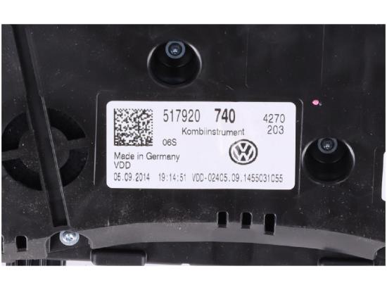 Tachometer VW Golf VII Sportsvan (AM, AN) 1.4 TSI 92 kW 125 PS (04.2014-> ) 51 Bild Tachometer VW Golf VII Sportsvan (AM, AN) 1.4 TSI 92 kW 125 PS (04.2014-> ) 51
