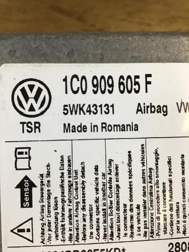 Steuergerät Airbag VW Sharan (7M) 1C0909605F Bild Steuergerät Airbag VW Sharan (7M) 1C0909605F