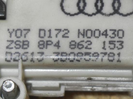 978 Stellelement Zentralverriegelung ZV AUDI A3 Sportback (8PA) 8P4862153 Bild 978 Stellelement Zentralverriegelung ZV AUDI A3 Sportback (8PA) 8P4862153