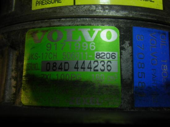 Klimakompressor VOLVO S80 I (184) 9171996 Bild Klimakompressor VOLVO S80 I (184) 9171996