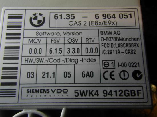Steuergerät BMW 1er (E87) 61356964051 Bild Steuergerät BMW 1er (E87) 61356964051
