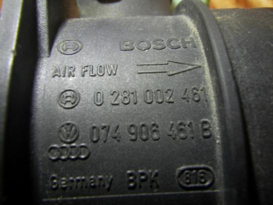 Luftmassenmesser AUDI A3 (8P) 074906461B Bild Luftmassenmesser AUDI A3 (8P) 074906461B