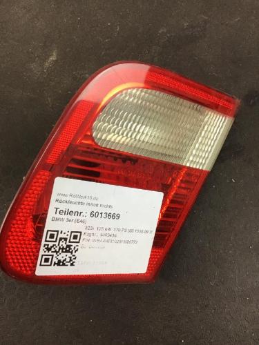 Rückleuchte innen rechts BMW 3er (E46) 63218364924 Bild Rückleuchte innen rechts BMW 3er (E46) 63218364924