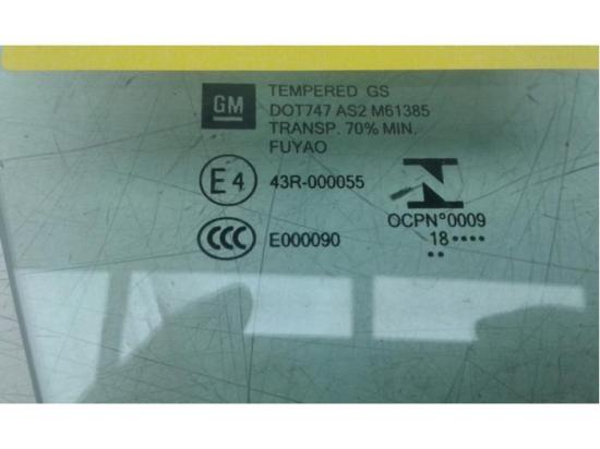 Türscheibe rechts vorne Vauxhall Crossland X P17 13457716 Bild Türscheibe rechts vorne Vauxhall Crossland X P17 13457716