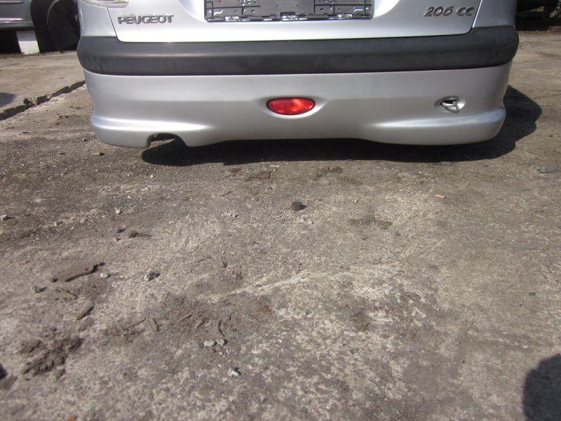 Stoßstange hinten Aluminiumgrau EZR Kratzer siehe Foto PEUGEOT 206 CC (2D) 1.6 16V 80 KW 7410L6 Bild Stoßstange hinten Aluminiumgrau EZR Kratzer siehe Foto PEUGEOT 206 CC (2D) 1.6 16V 80 KW 7410L6