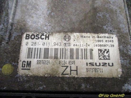 Steuergerät Motor ECU Mit Halter resetet zurückgesetzt OPEL ASTRA H CARAVAN 1.7 CDTI 74 KW 55556829 ZH 0281011943 8973785711 Bild Steuergerät Motor ECU Mit Halter resetet zurückgesetzt OPEL ASTRA H CARAVAN 1.7 CDTI 74 KW 55556829 ZH 0281011943 8973785711