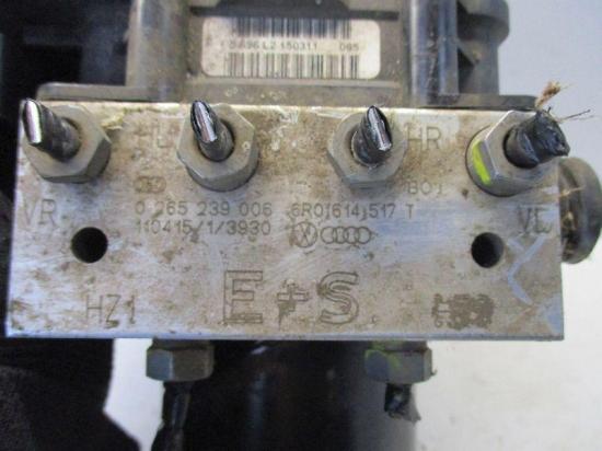 Bremsaggregat ABS SKODA FABIA COMBI (545) 1.2 TSI 63 KW 0265239006 6R0614517T Bild Bremsaggregat ABS SKODA FABIA COMBI (545) 1.2 TSI 63 KW 0265239006 6R0614517T