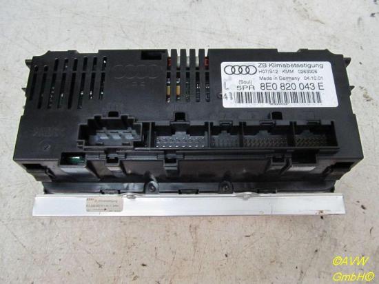 Heizungsbetätigung (Konsole) Kratzer siehe Bild AUDI A4 AVANT (8E5, B6) 2.5 TDI QUATTRO 132 KW 8E0820043E Bild Heizungsbetätigung (Konsole) Kratzer siehe Bild AUDI A4 AVANT (8E5, B6) 2.5 TDI QUATTRO 132 KW 8E0820043E