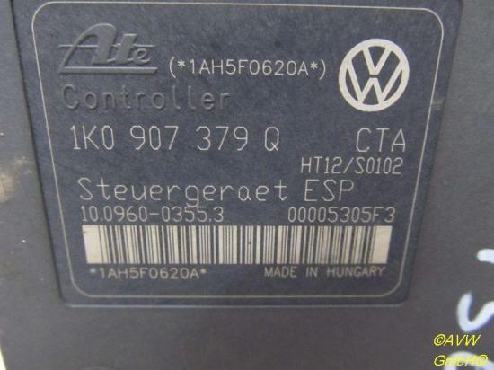 Bremsaggregat ABS ESP VW GOLF V (1K1) 2.0 TDI 16V 103 KW 1K0907379Q 1K0614517M Bild Bremsaggregat ABS ESP VW GOLF V (1K1) 2.0 TDI 16V 103 KW 1K0907379Q 1K0614517M