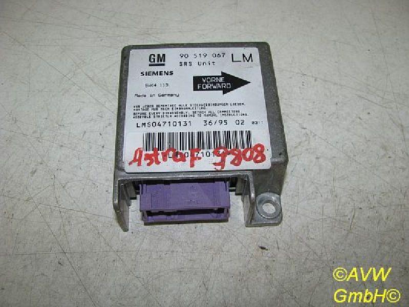 Steuergerät Airbag 90519067 LM OPEL ASTRA F CARAVAN (51_, 52_) 1.6I 52 KW 90519067 LM Bild Steuergerät Airbag 90519067 LM OPEL ASTRA F CARAVAN (51_, 52_) 1.6I 52 KW 90519067 LM