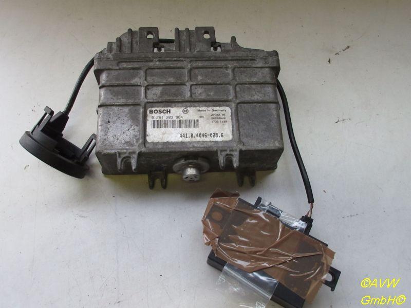 Steuergerät Motor Satz mit Transponder und Wegfahrsperre SKODA FELICIA I (6U1) 1,3 50 KW 0261203964 441.04046-028.6 Bild Steuergerät Motor Satz mit Transponder und Wegfahrsperre SKODA FELICIA I (6U1) 1,3 50 KW 0261203964 441.04046-028.6