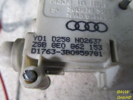 Stellelement Zentralverriegelung Tankklappe AUDI A4 AVANT (8E5, B6) 2.5 TDI QUATTRO 132 KW 8E0862153 Bild Stellelement Zentralverriegelung Tankklappe AUDI A4 AVANT (8E5, B6) 2.5 TDI QUATTRO 132 KW 8E0862153