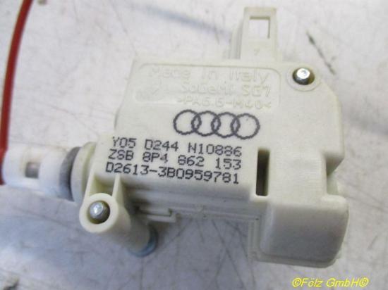 Stellelement Zentralverriegelung rechts hinten Tankklappe AUDI A3 (8P1) 2.0 TDI 103 KW 3B0959781 Bild Stellelement Zentralverriegelung rechts hinten Tankklappe AUDI A3 (8P1) 2.0 TDI 103 KW 3B0959781