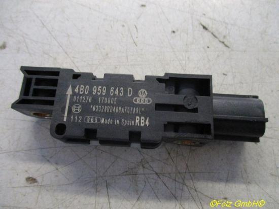 Aufprallsensor Crashsensor C Säule Links Rechts AUDI A3 (8P1) 2.0 TDI 103 KW 4B0959643D Bild Aufprallsensor Crashsensor C Säule Links Rechts AUDI A3 (8P1) 2.0 TDI 103 KW 4B0959643D