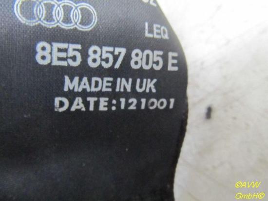 Sicherheitsgurt rechts hinten AUDI A4 AVANT (8E5, B6) 2.5 TDI QUATTRO 132 KW 8E5857805E Bild Sicherheitsgurt rechts hinten AUDI A4 AVANT (8E5, B6) 2.5 TDI QUATTRO 132 KW 8E5857805E