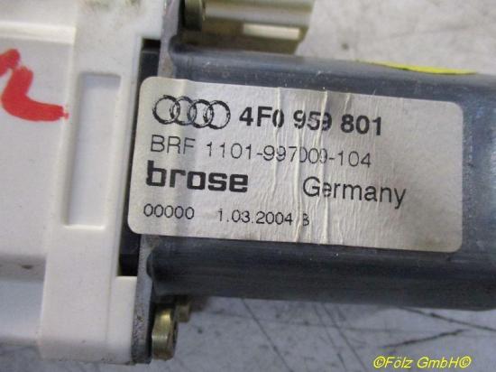 Motor Fensterheber links vorn AUDI A6 (4F2, C6) 3.0 TDI QUATTRO 165 KW 4F0959801 Bild Motor Fensterheber links vorn AUDI A6 (4F2, C6) 3.0 TDI QUATTRO 165 KW 4F0959801