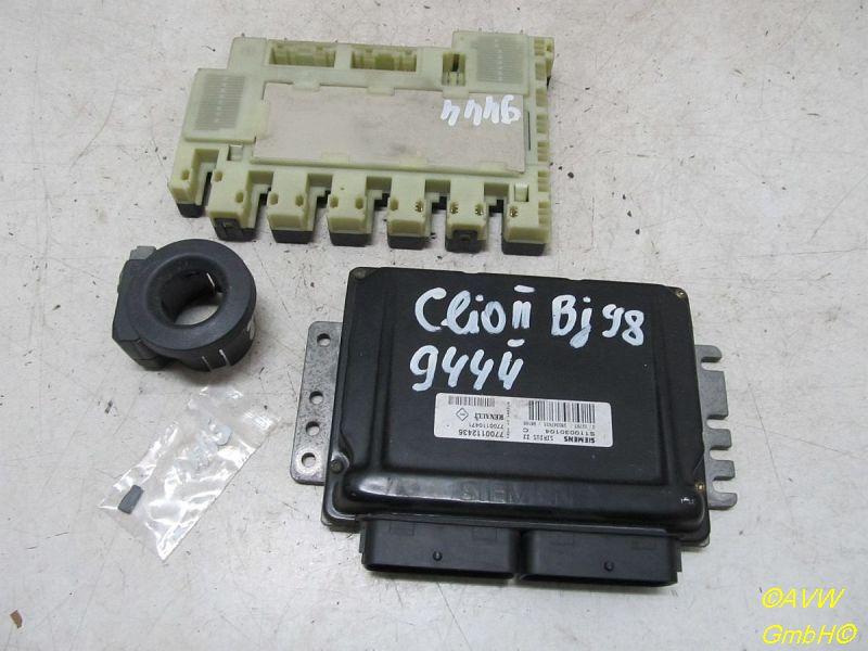 Steuergerät Motor Satz mit Lesespule,Transponder und Zentralelektik RENAULT CLIO II (BB0/1/2_, CB0/1/2_) 1.2 (B/CB0 43 KW 7700112436 S11030104 Bild Steuergerät Motor Satz mit Lesespule,Transponder und Zentralelektik RENAULT CLIO II (BB0/1/2_, CB0/1/2_) 1.2 (B/CB0 43 KW 7700112436 S11030104