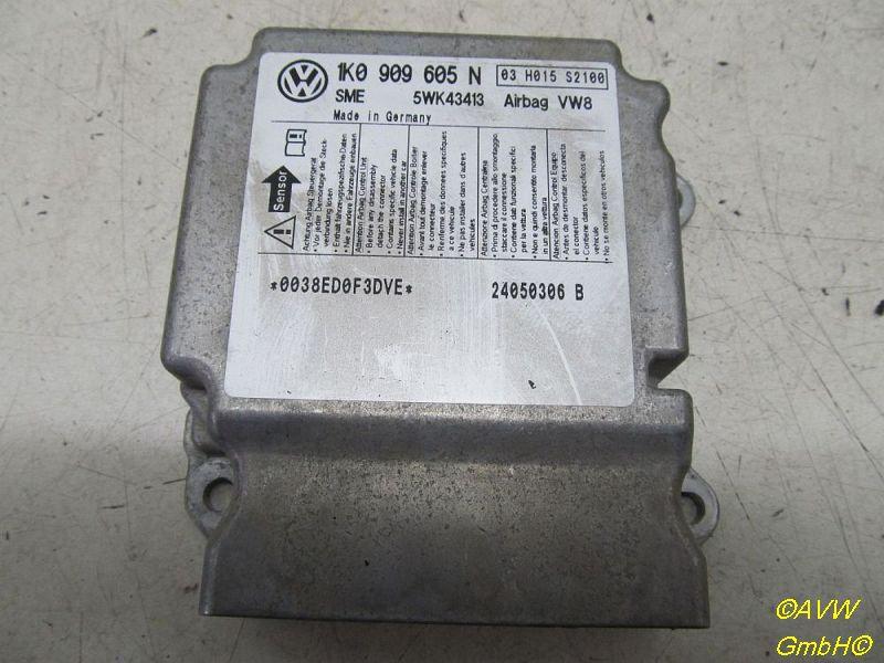 Steuergerät Airbag VW GOLF V (1K1) 2.0 TDI 16V 103 KW 1K0909605N Bild Steuergerät Airbag VW GOLF V (1K1) 2.0 TDI 16V 103 KW 1K0909605N