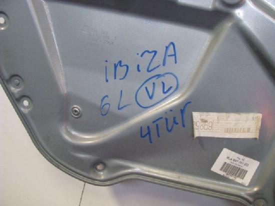 Fensterheber manuell links vorn EFH 6L4837751ED SEAT IBIZA IV (6L1) 1.4 TDI 51 KW Bild Fensterheber manuell links vorn EFH 6L4837751ED SEAT IBIZA IV (6L1) 1.4 TDI 51 KW