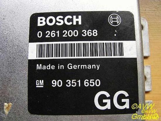Steuergerät Motor OPEL OMEGA A (16_, 17_, 19_) 2.0 I 85 KW 0261200368 GG Bild Steuergerät Motor OPEL OMEGA A (16_, 17_, 19_) 2.0 I 85 KW 0261200368 GG