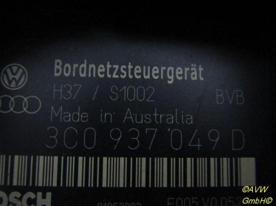 Steuergerät Bordnetz VW GOLF V (1K1) 2.0 TDI 16V 103 KW 3C0937049D Bild Steuergerät Bordnetz VW GOLF V (1K1) 2.0 TDI 16V 103 KW 3C0937049D
