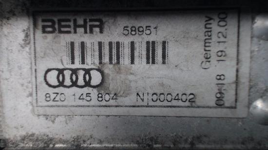 Ladeluftkühler Audi Audi A2 8Z 8Z0145804 Bild Ladeluftkühler Audi Audi A2 8Z 8Z0145804