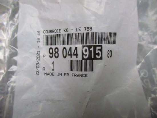Keilrippenriemen 6PK800 PSA Citroen Peugeot OU 9804491580 Bild Keilrippenriemen 6PK800 PSA Citroen Peugeot OU 9804491580