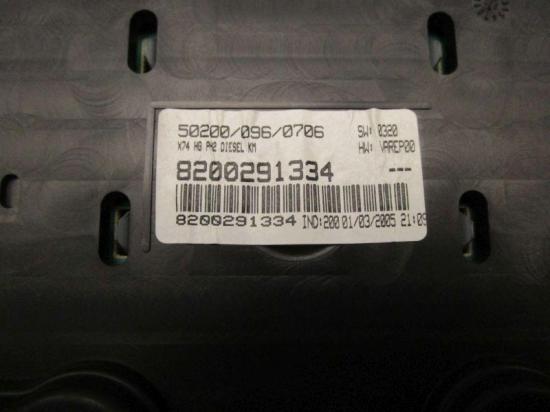 Tacho Kombiinstrument RENAULT LAGUNA II GRANDTOUR (KG0/1_) 2.2 DCI 102 KW 8200291334 Bild Tacho Kombiinstrument RENAULT LAGUNA II GRANDTOUR (KG0/1_) 2.2 DCI 102 KW 8200291334