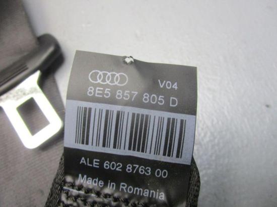 Sicherheitsgurt Gurt rechts hinten AUDI A4 AVANT (8ED, B7) 2.0 TDI 103 KW 8E5857805D Bild Sicherheitsgurt Gurt rechts hinten AUDI A4 AVANT (8ED, B7) 2.0 TDI 103 KW 8E5857805D