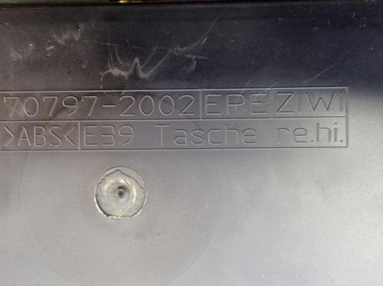 Türverkleidung Türpappe rechts hinten BMW 5 TOURING (E39) 520I 110 KW 8172212R Bild Türverkleidung Türpappe rechts hinten BMW 5 TOURING (E39) 520I 110 KW 8172212R
