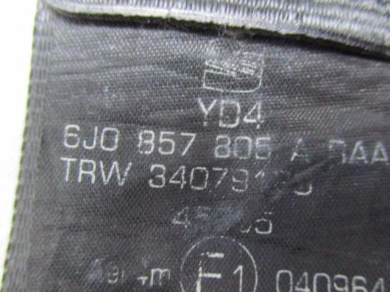 Sicherheitsgurt Gurt rechts hinten SEAT IBIZA 4 IV 6J1 6P5 2.0 TDI 105 KW 6J0857805 Bild Sicherheitsgurt Gurt rechts hinten SEAT IBIZA 4 IV 6J1 6P5 2.0 TDI 105 KW 6J0857805