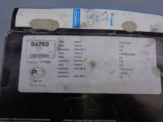 Zahnriemen Opel Astra F, G 1.7D TD, Kadett 2.0i MS 176STP240H 94769 Bild Zahnriemen Opel Astra F, G 1.7D TD, Kadett 2.0i MS 176STP240H 94769