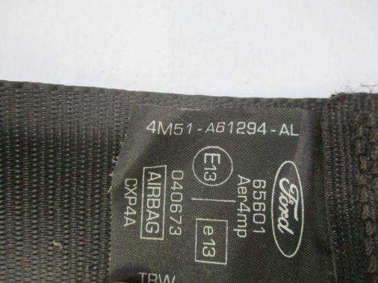 Sicherheitsgurt Gurt rechts vorn FORD FOCUS II KOMBI (DA_) 1.6 TDCI 66 KW 4M51-A61294-AL Bild Sicherheitsgurt Gurt rechts vorn FORD FOCUS II KOMBI (DA_) 1.6 TDCI 66 KW 4M51-A61294-AL