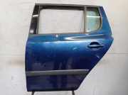 Tür Türe links hinten komplett Storm Blau LF5Q SKODA FABIA II (542) 1.2 51 KW