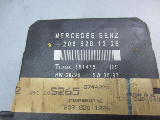 Tür Türe vorne rechts Steuergerät MERCEDES C-KLASSE (W202) C 220 CDI 92 KW 2088201226 Bild Tür Türe vorne rechts Steuergerät MERCEDES C-KLASSE (W202) C 220 CDI 92 KW 2088201226