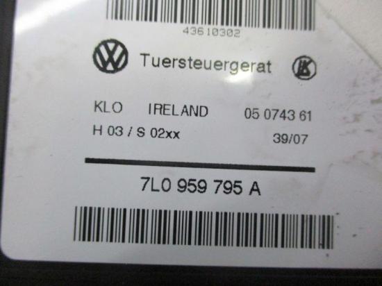 Motor Fensterheber links hinten mit Türsteuergerät PORSCHE CAYENNE (955) S 4.8 283 KW 7L0959703C 7L0959795A Bild Motor Fensterheber links hinten mit Türsteuergerät PORSCHE CAYENNE (955) S 4.8 283 KW 7L0959703C 7L0959795A