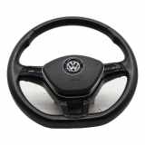 Lenkrad Mit Airbag Leder Schwarz VW GOLF VII VARIANT (BA5, BV5) 2.0 TDI 4MOT 110 KW 5G0419091A 5G0880201A