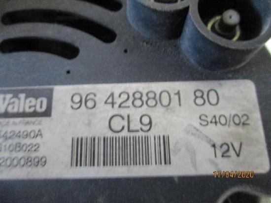 Lichtmaschine Peugeot 307 2,0 Bj 2003 (2,0(1997ccm) 103KW EW10A) Bild Lichtmaschine Peugeot 307 2,0 Bj 2003 (2,0(1997ccm) 103KW EW10A)