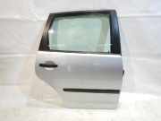 VW Polo 9N3 Türe hinten rechts 5-Türer komplett mit Seitenscheibe , Fensterheber manuell , Farbcode : LA7W Reflexsilber 