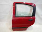 Fiat Panda 169 Tür hinten links komplett mit Seitenscheibe , Fensterheber manuell , Türe hinten links , Farbe : Granzarot 