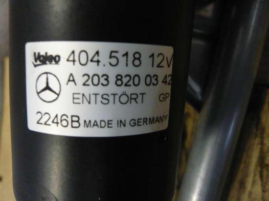 Mercedes C-Klasse W203 Wischergestänge vorne mit Motor A2038200342 , Scheibenwischer vorne komplett Bild Mercedes C-Klasse W203 Wischergestänge vorne mit Motor A2038200342 , Scheibenwischer vorne komplett